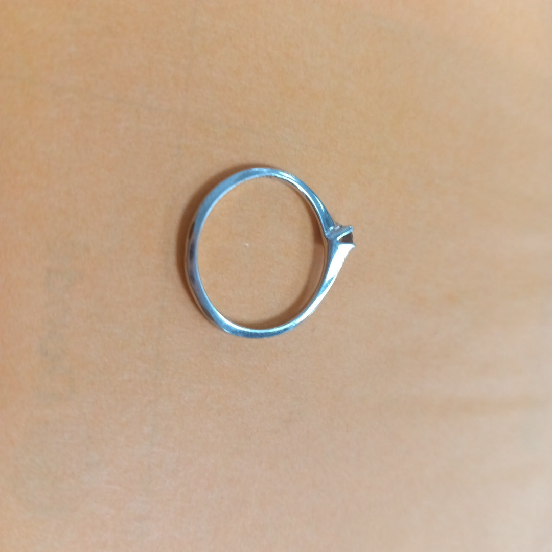SOLITARIO ORO BLANCO 14 K 1,10 GRMS (SEMINUEVO)