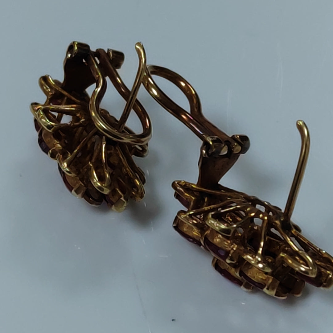 ARETES PAR ORO 14 K 9,30 GRMS (SEMINUEVO)