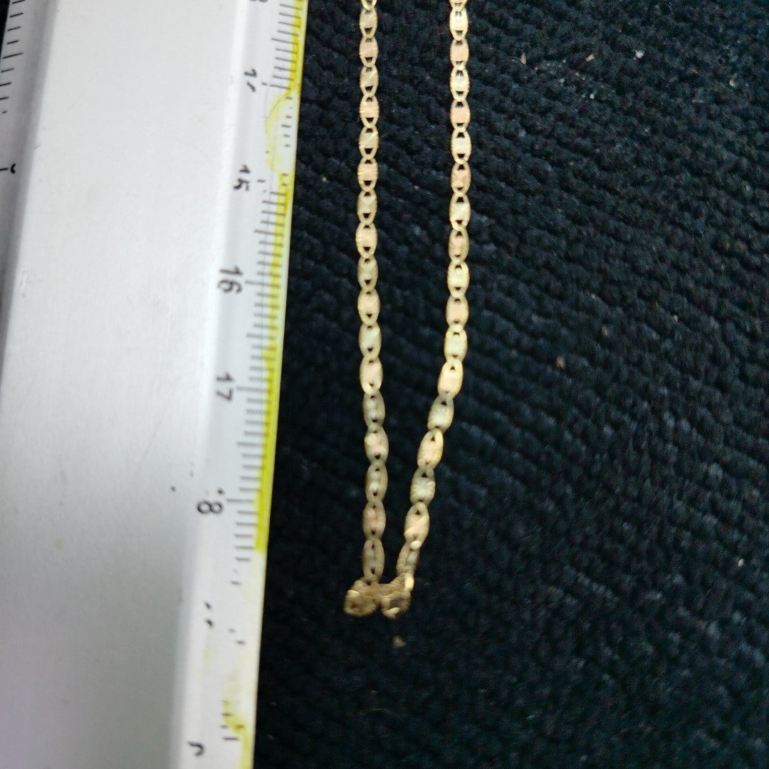 CADENA ORO COMBINADO 10 K 1,10 GRMS (SEMINUEVO)