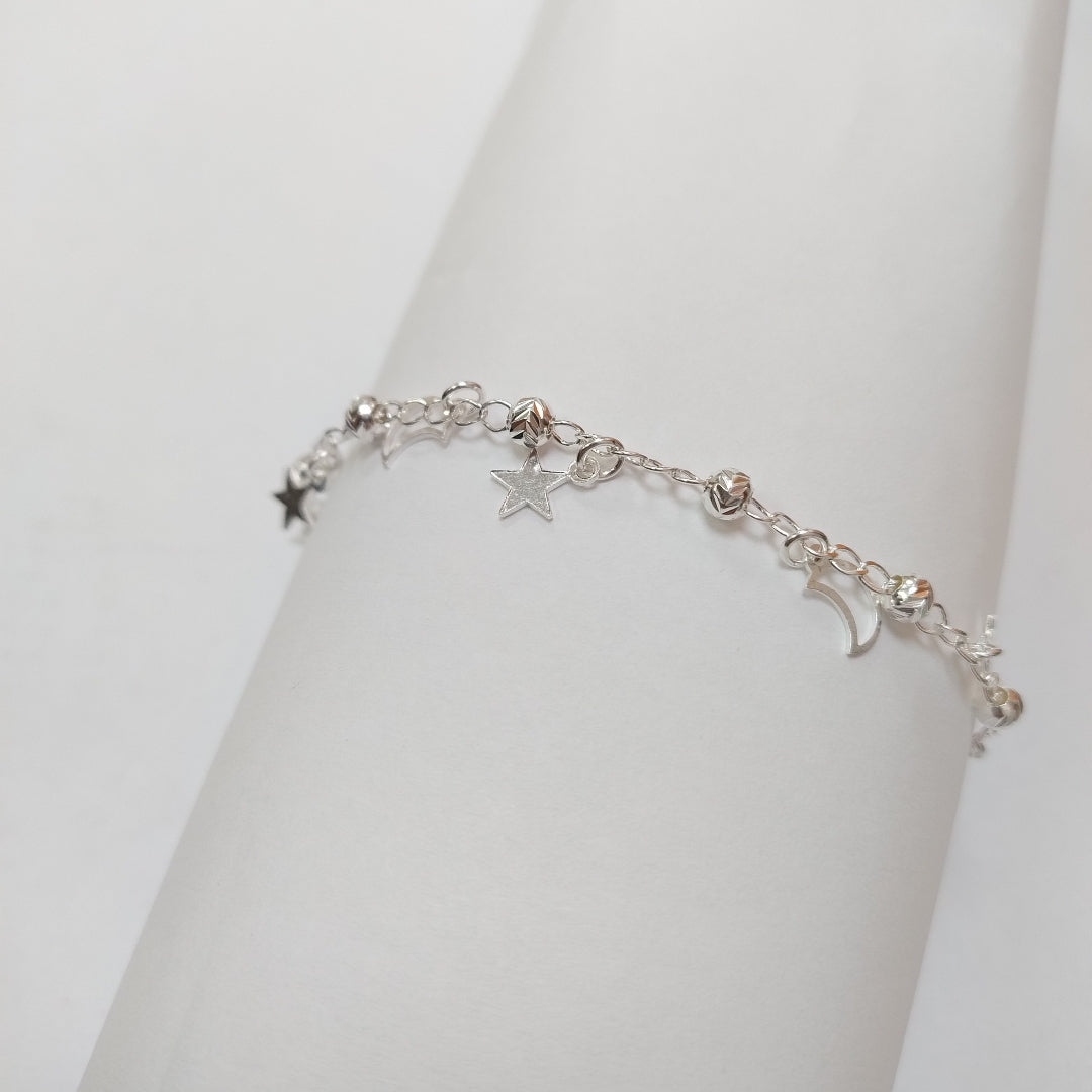 PULSERA TEJIDO TEJIDO ESPECIAL PLATA .925 18 CM 3.1 GR (NUEVO)