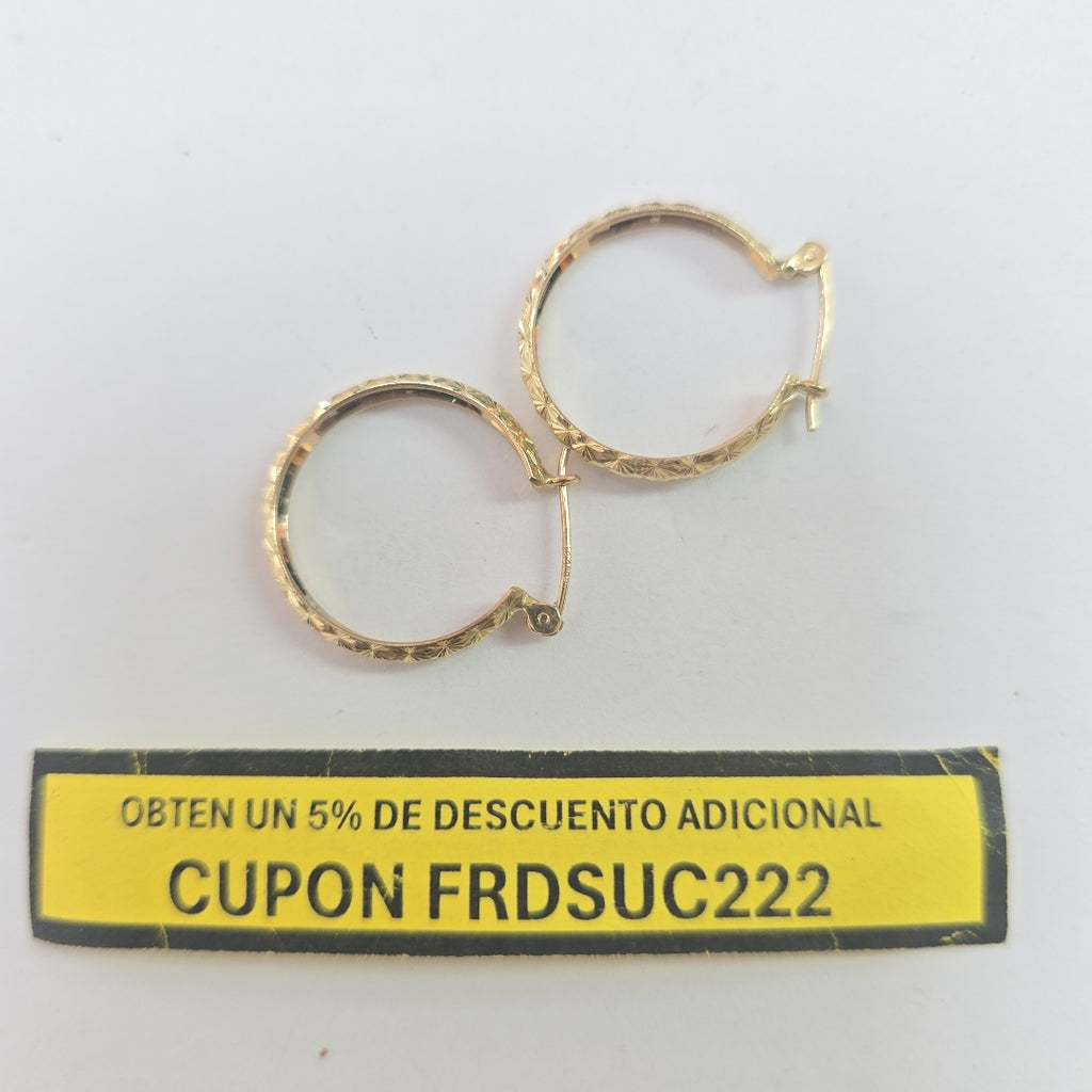 ARRACADAS PAR ORO 10 K 2.4 GRMS (SEMINUEVO)