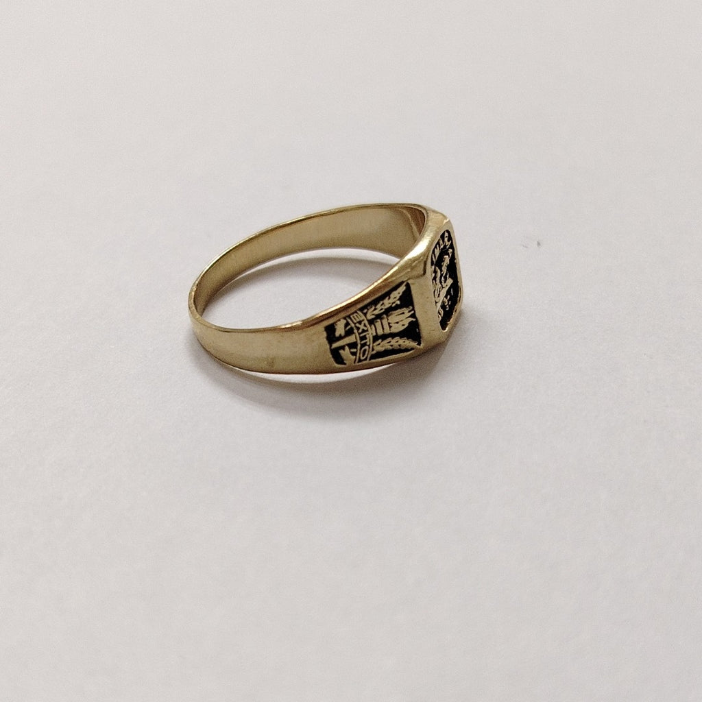 ANILLO DE GRADUACIÓN ORO 14 K 2,40 GRMS (SEMINUEVO)