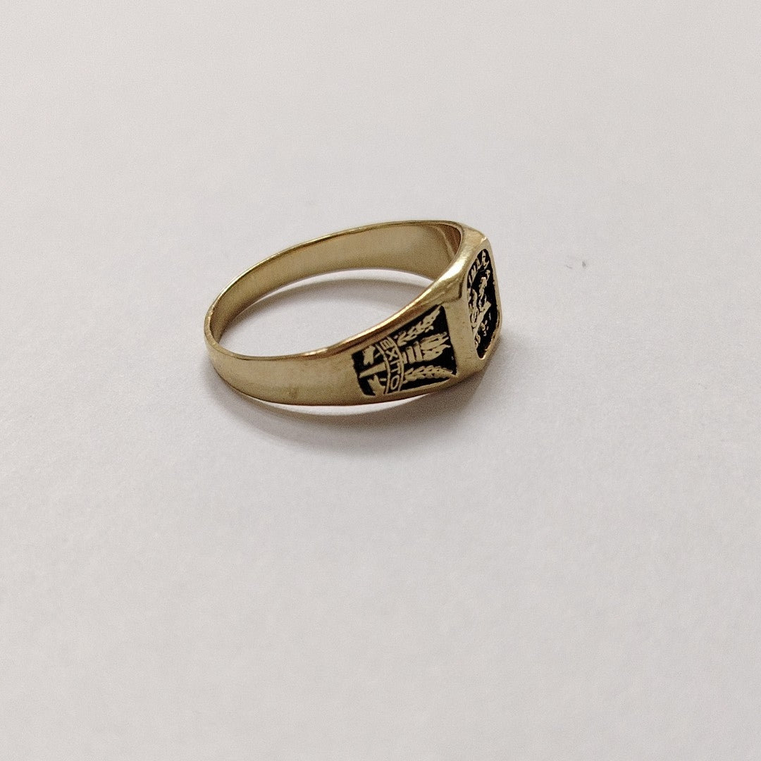 ANILLO DE GRADUACIÓN ORO 14 K 2,40 GRMS (SEMINUEVO)