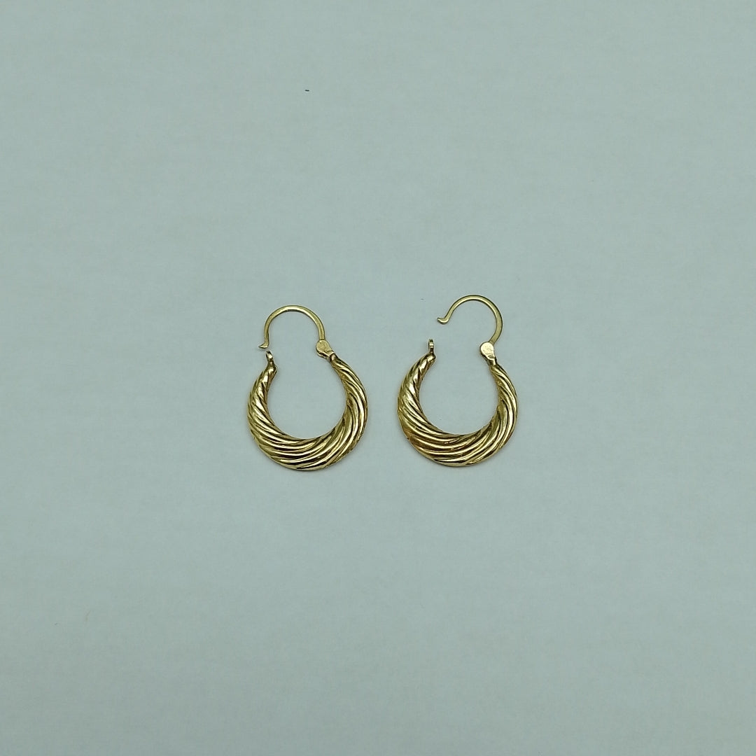 ARRACADAS PAR ORO 14 K 1.5 GRMS (SEMINUEVO)