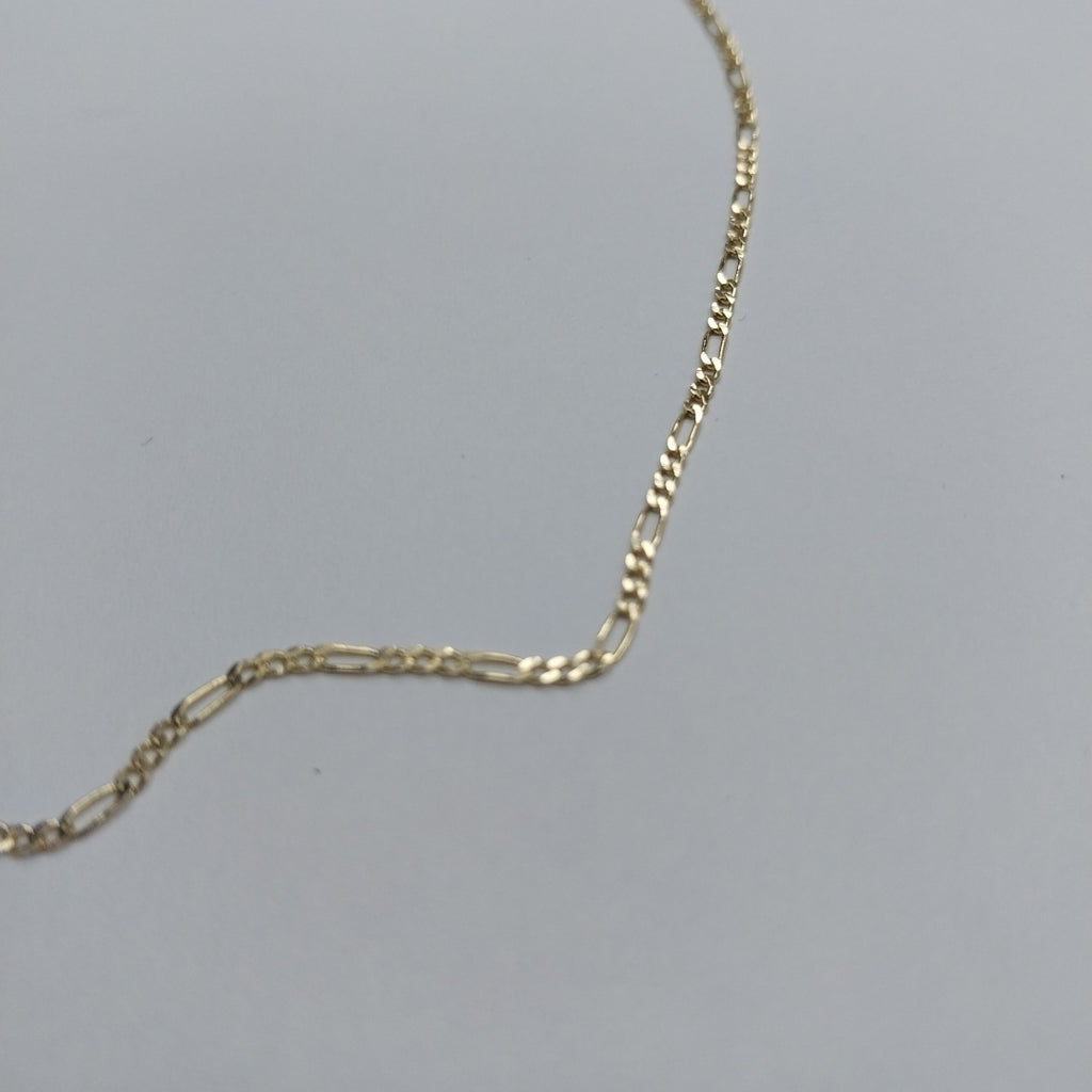CADENAS TEJIDO 3X1 ORO 14K 55 CM 2.4 GR (NUEVO)