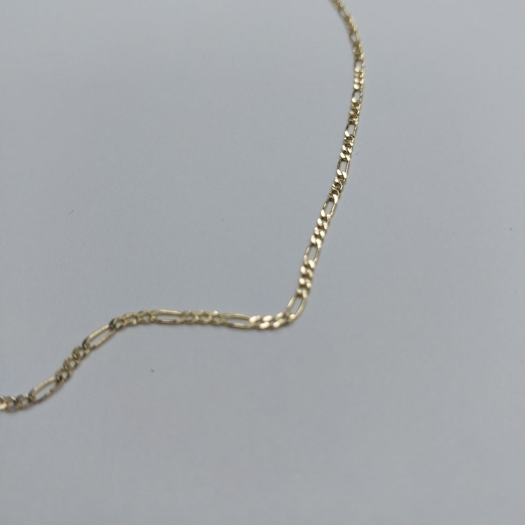 CADENAS TEJIDO 3X1 ORO 14K 55 CM 2.4 GR (NUEVO)