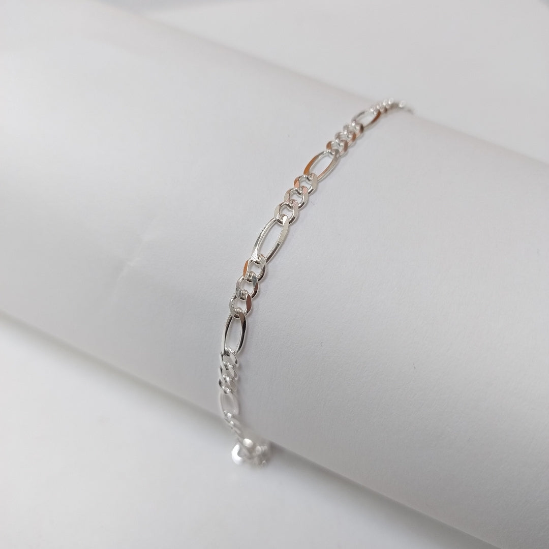 PULSERA TEJIDO 3X1 PLATA .925 18 CM 2.8 GR (NUEVO)