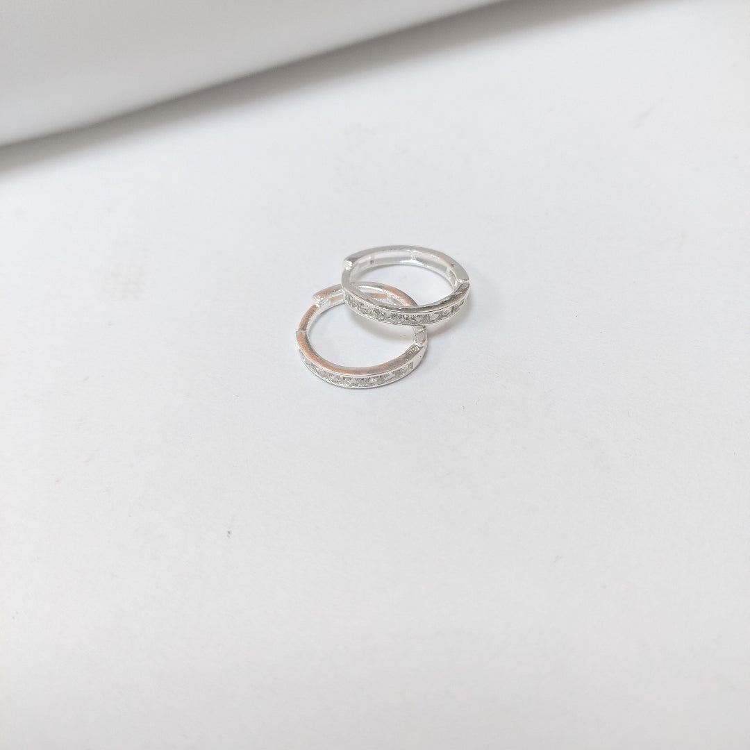 ARRACADAS C/CIRCONIAS PLATA .925 2.1 GR (NUEVO)