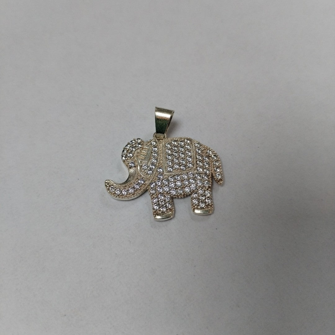 DIJE ELEFANTE C/CIRCONIAS PLATA .925 5.2 GR (NUEVO)
