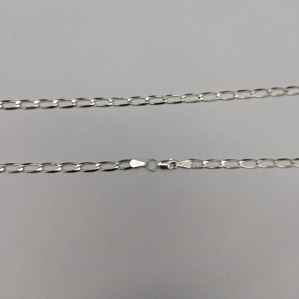 CADENA TEJIDO ESLABONES PLATA .925 60 CM 10.7 GR (NUEVO)