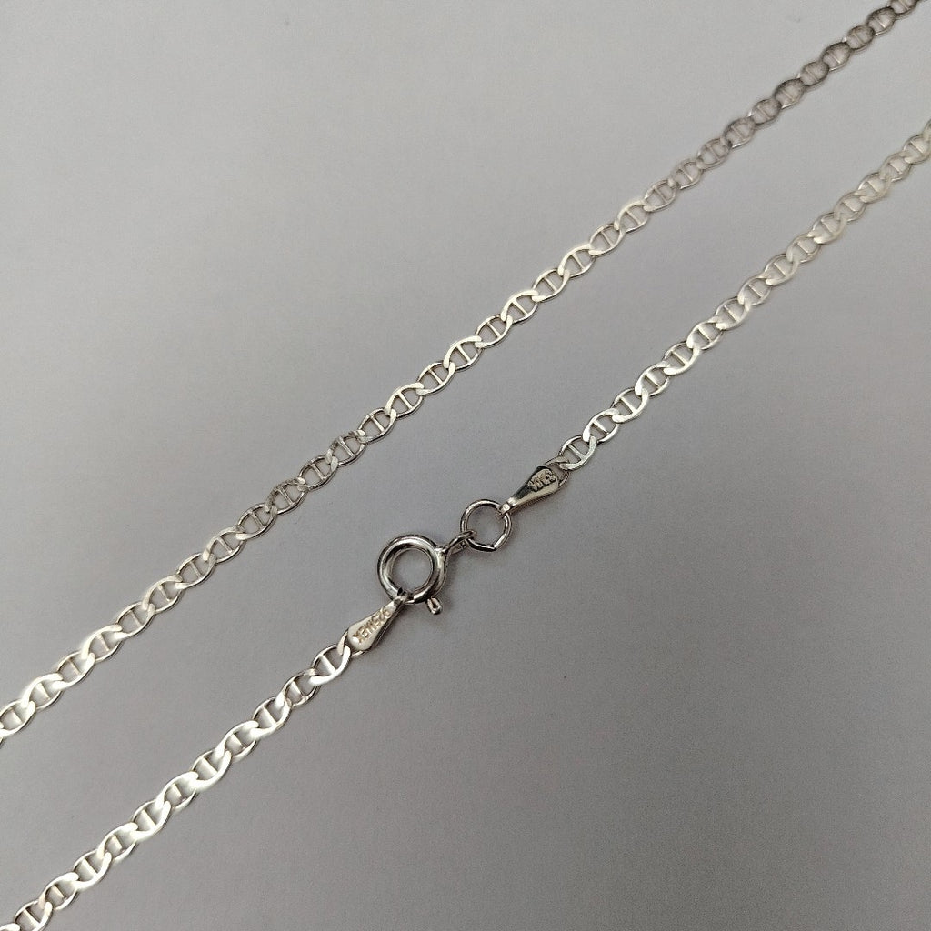 CADENA TEJIDO GUCHI PLATA .925 60 CM 3.8 GR (NUEVO)