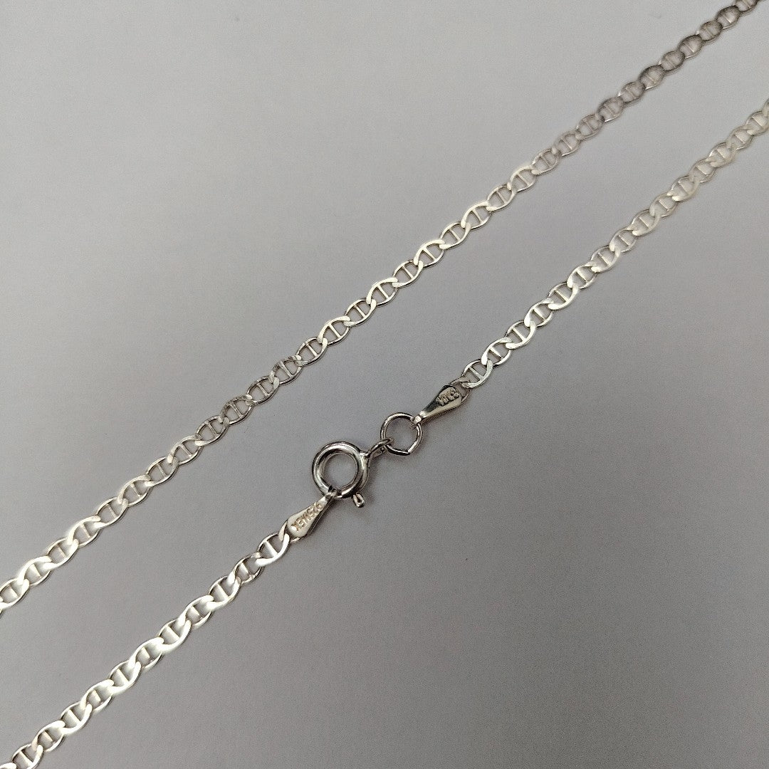 CADENA TEJIDO GUCHI PLATA .925 60 CM 3.8 GR (NUEVO)