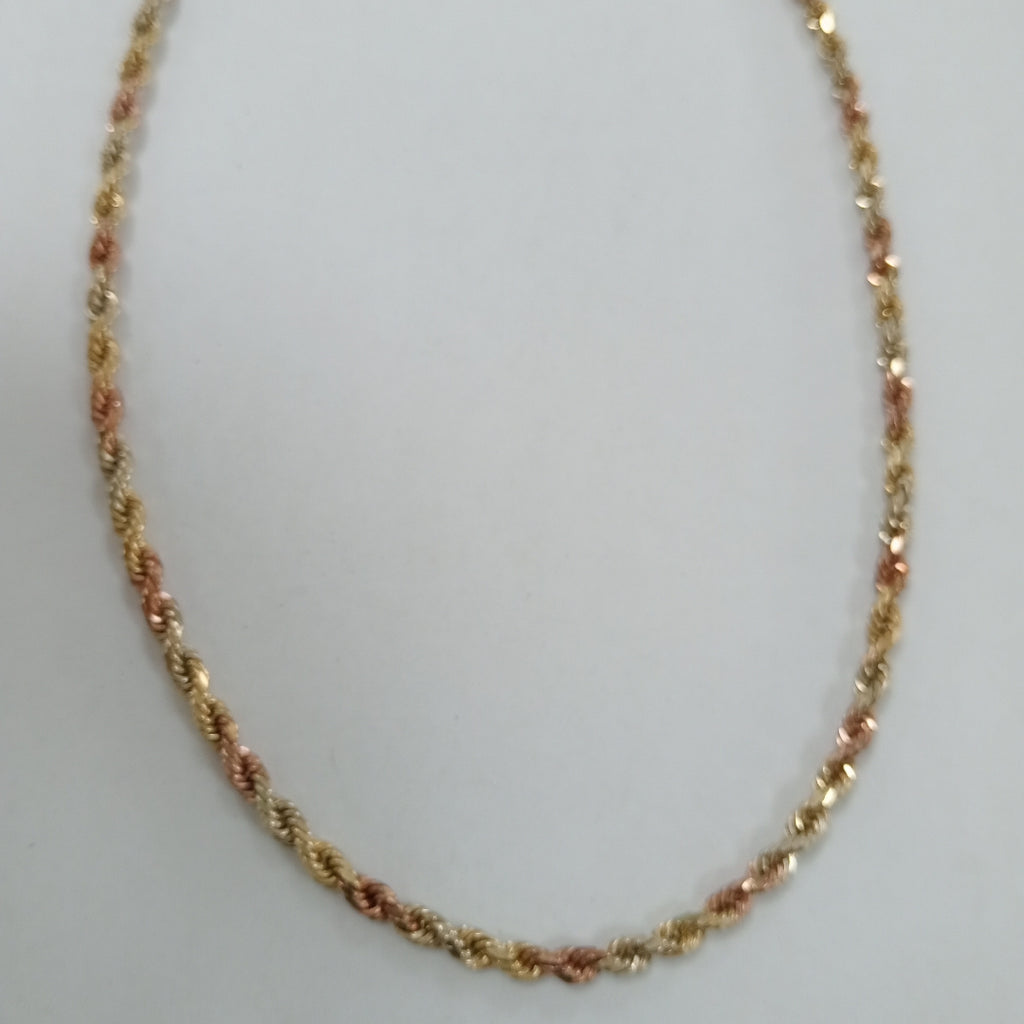 CADENA ORO COMBINADO 10 K 13,50 GRMS (SEMINUEVO)