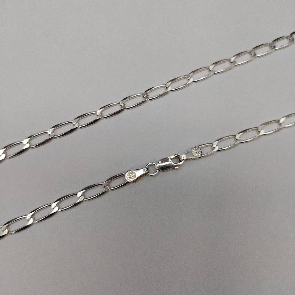 CADENA TEJIDO ESLABONES PLATA .925 55 CM 10.1 GR (NUEVO)