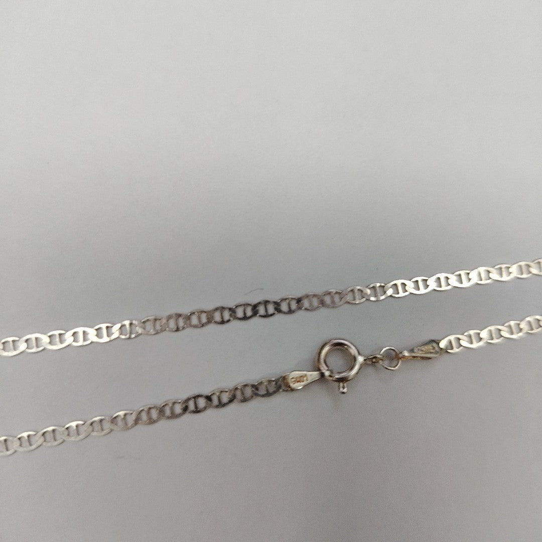 CADENA TEJIDO GUCHI PLATA .925 55 CM 3.6 GR (NUEVO)