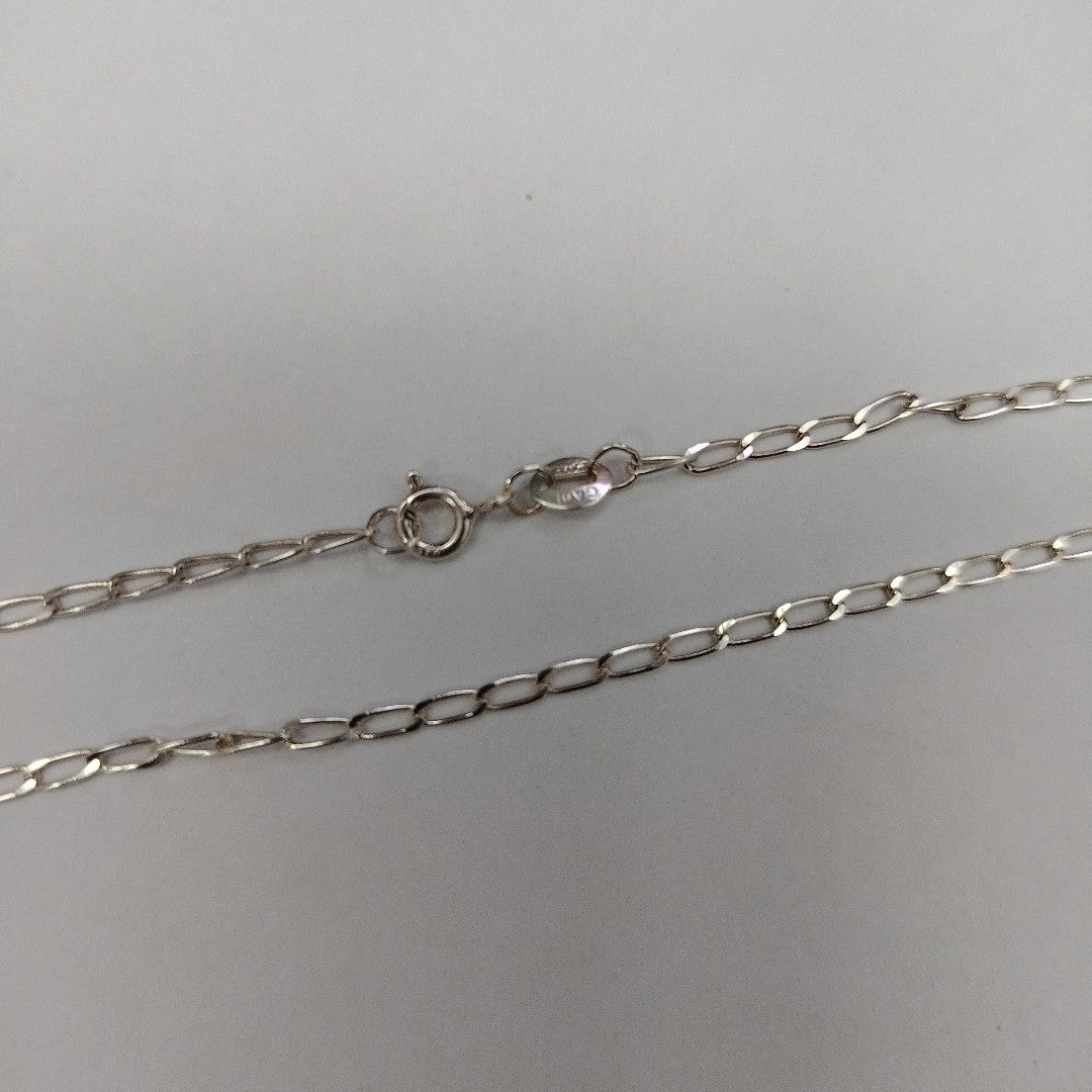 CADENA TEJIDO ESLABONES PLATA .925 55 CM 2.9 GR (NUEVO)
