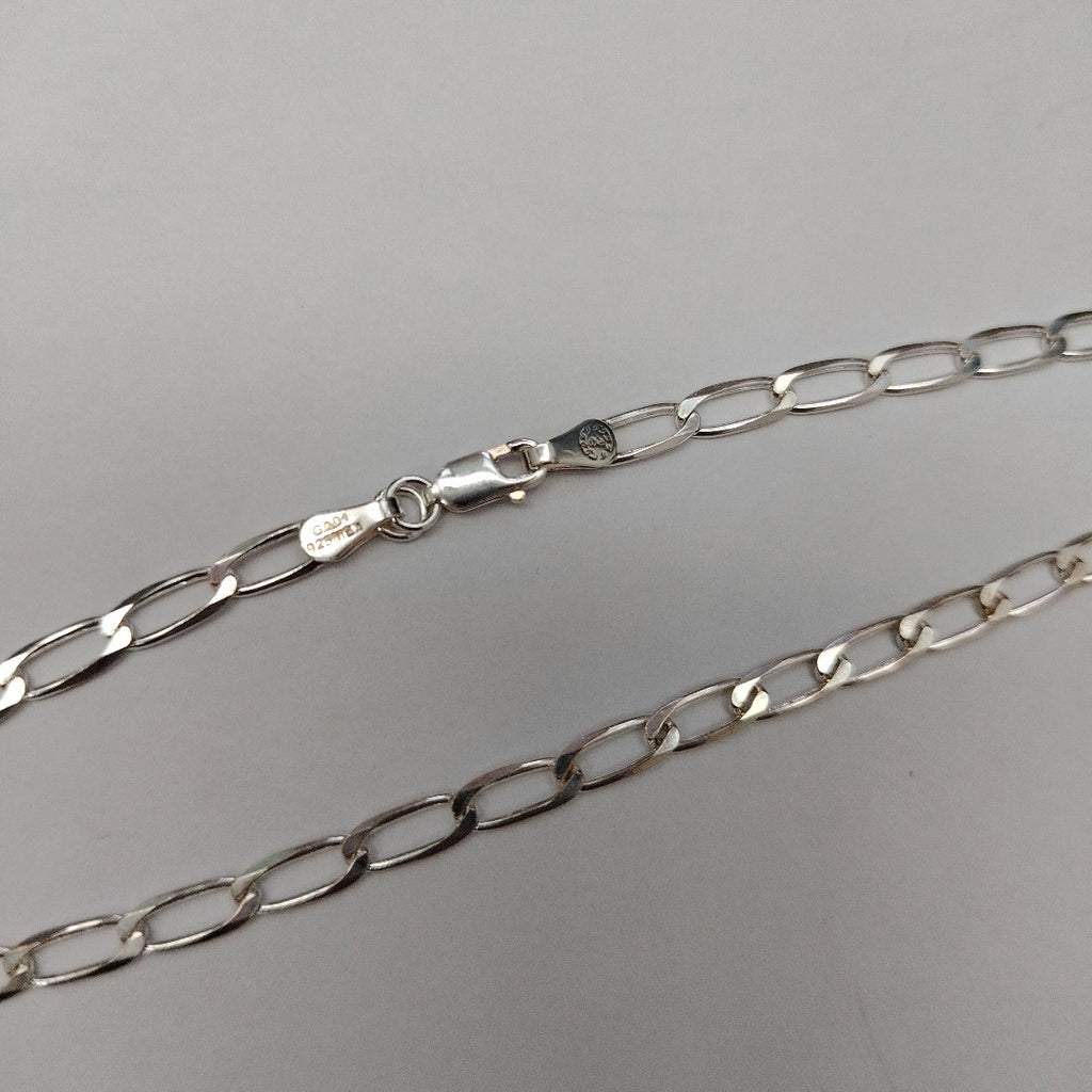 CADENA TEJIDO ESLABONES PLATA .925 55 CM 10.3 GR (NUEVO)