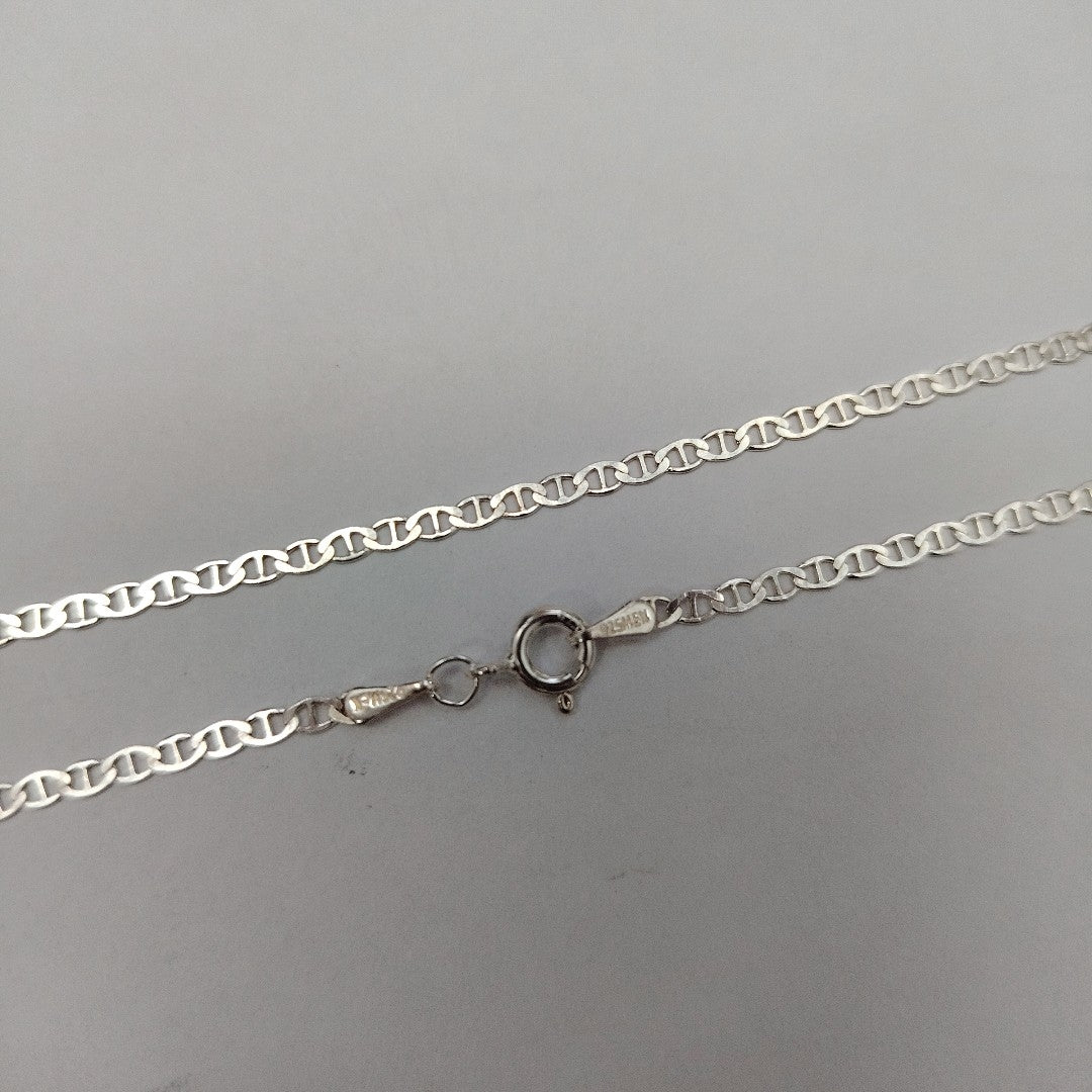CADENA TEJIDO GUCHI PLATA .925 55 CM 3.6 GR (NUEVO)
