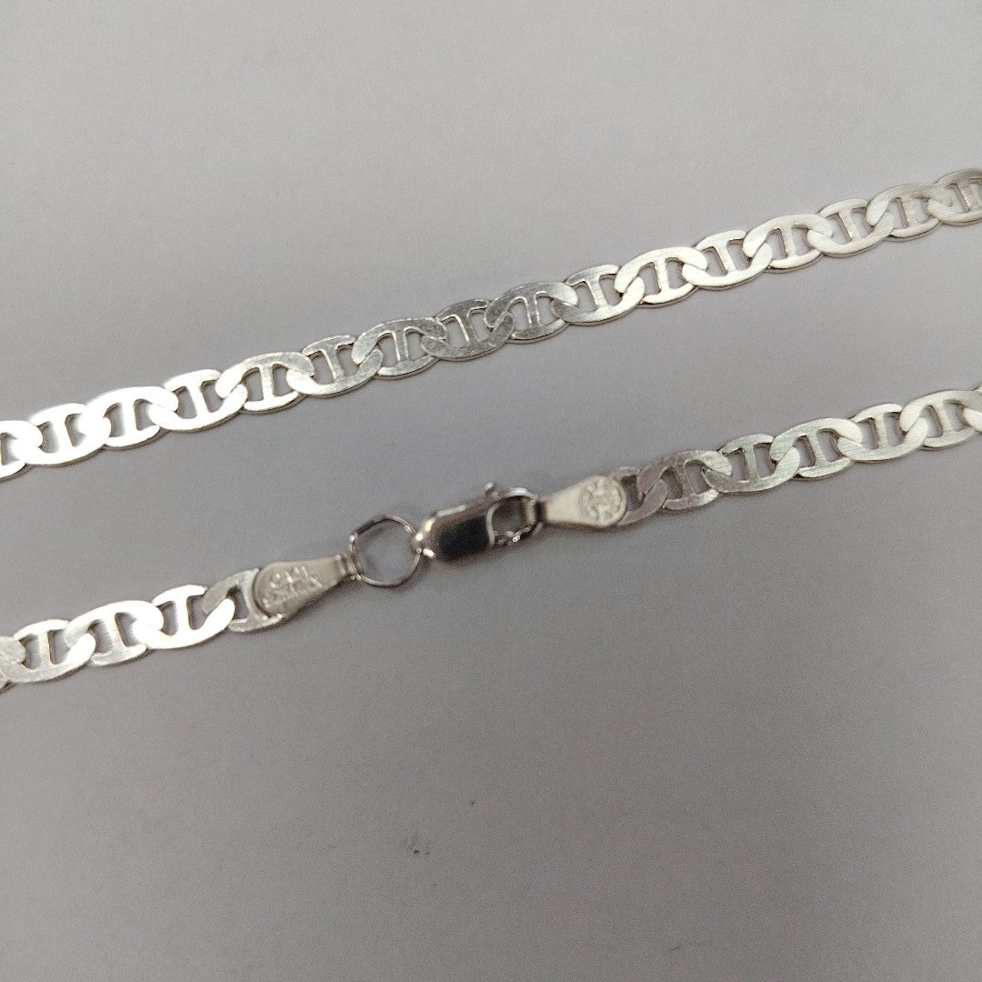 CADENA TEJIDO GUCHI PLATA .925 55 CM 12.9 GR (NUEVO)