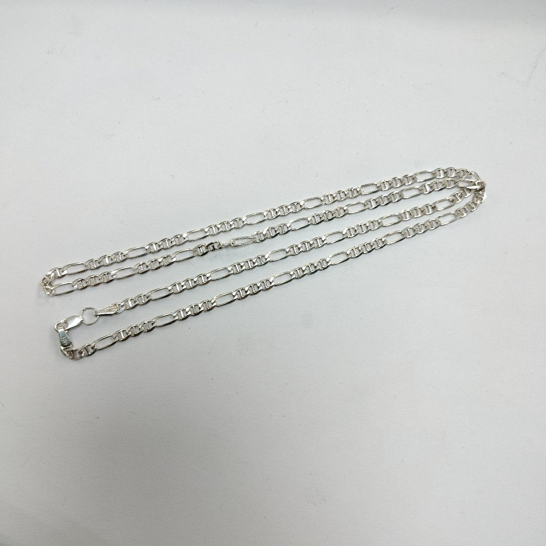 CADENA TEJIDO MARINERO PLATA .925 55 CM 7.8 GR (NUEVO)