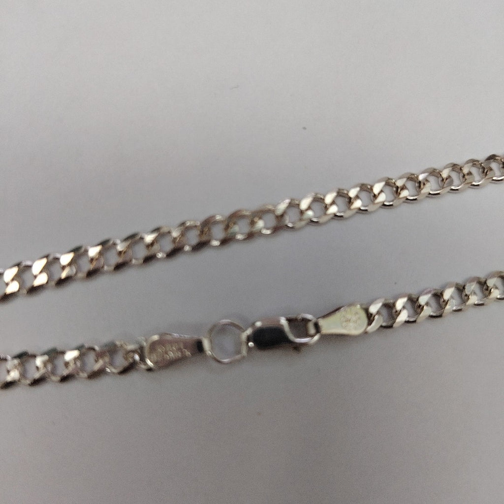 CADENA TEJIDO BARBADO PLATA .925 55 CM 12.8 GR (NUEVO)