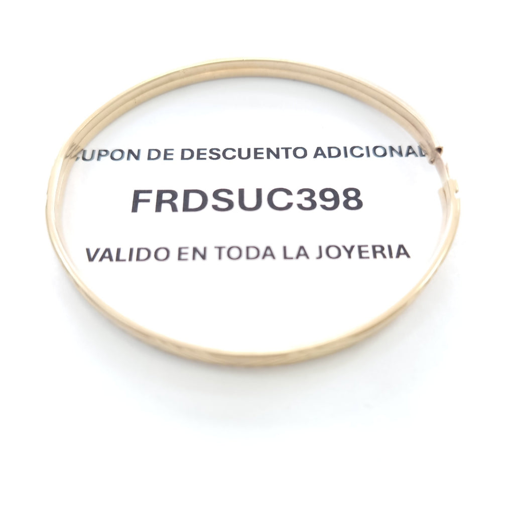 PULSERA RIGIDA ORO 10 K 4.5 GRMS (SEMINUEVO)