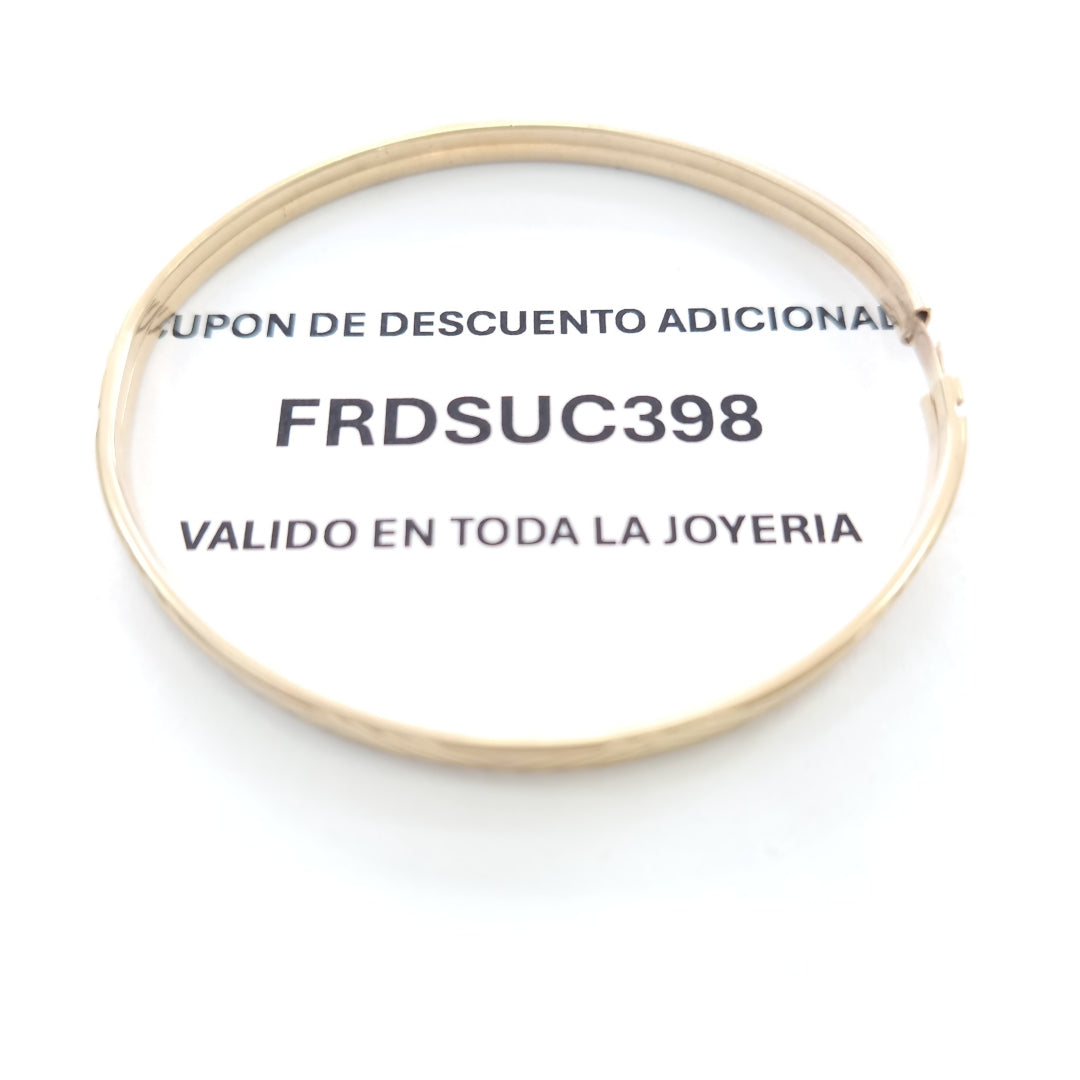PULSERA RIGIDA ORO 10 K 4.5 GRMS (SEMINUEVO)