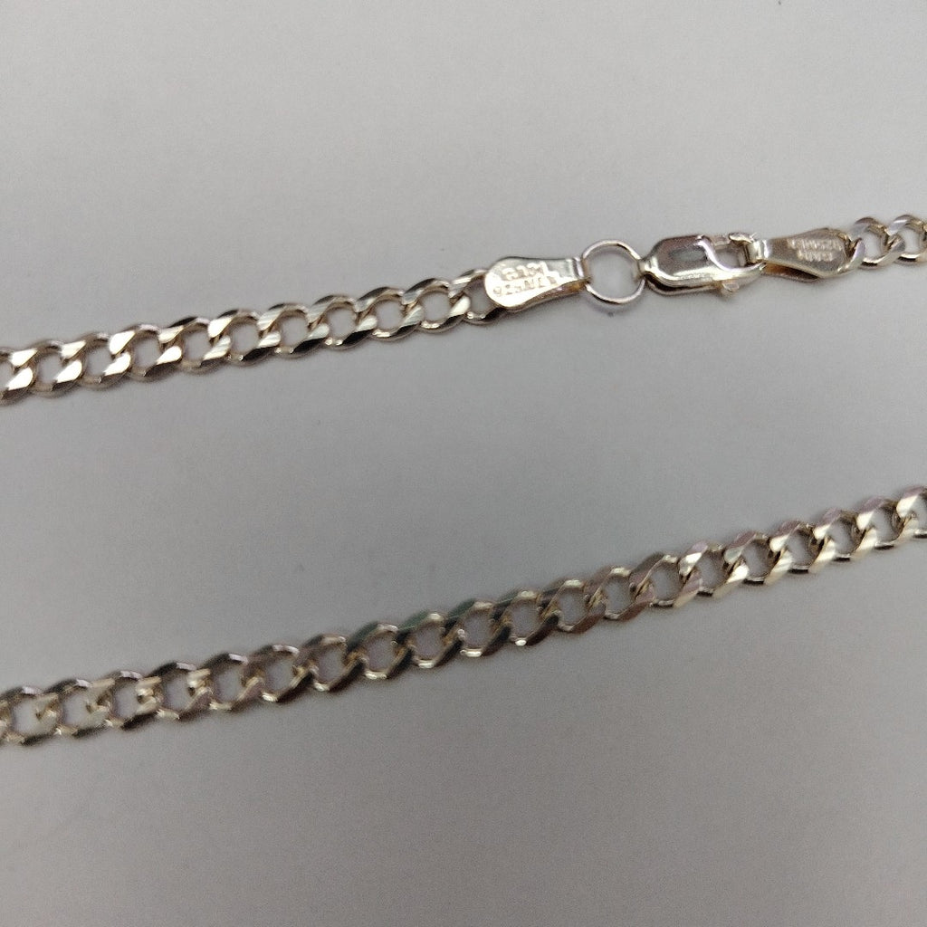 CADENA TEJIDO BARBADO PLATA .925 60 CM 13 GR (NUEVO)