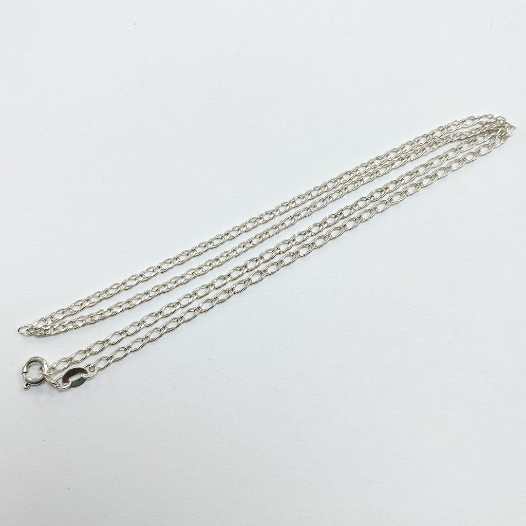 CADENA TEJIDO ESLABONES PLATA .925 50 CM 3.5 GR (NUEVO)