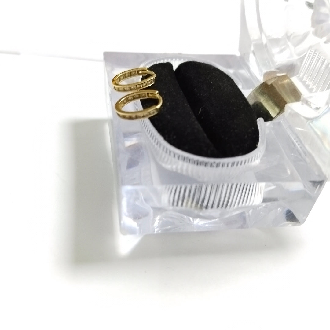 ARRACADAS PAR ORO 14 K 1,20 GRMS (SEMINUEVO)