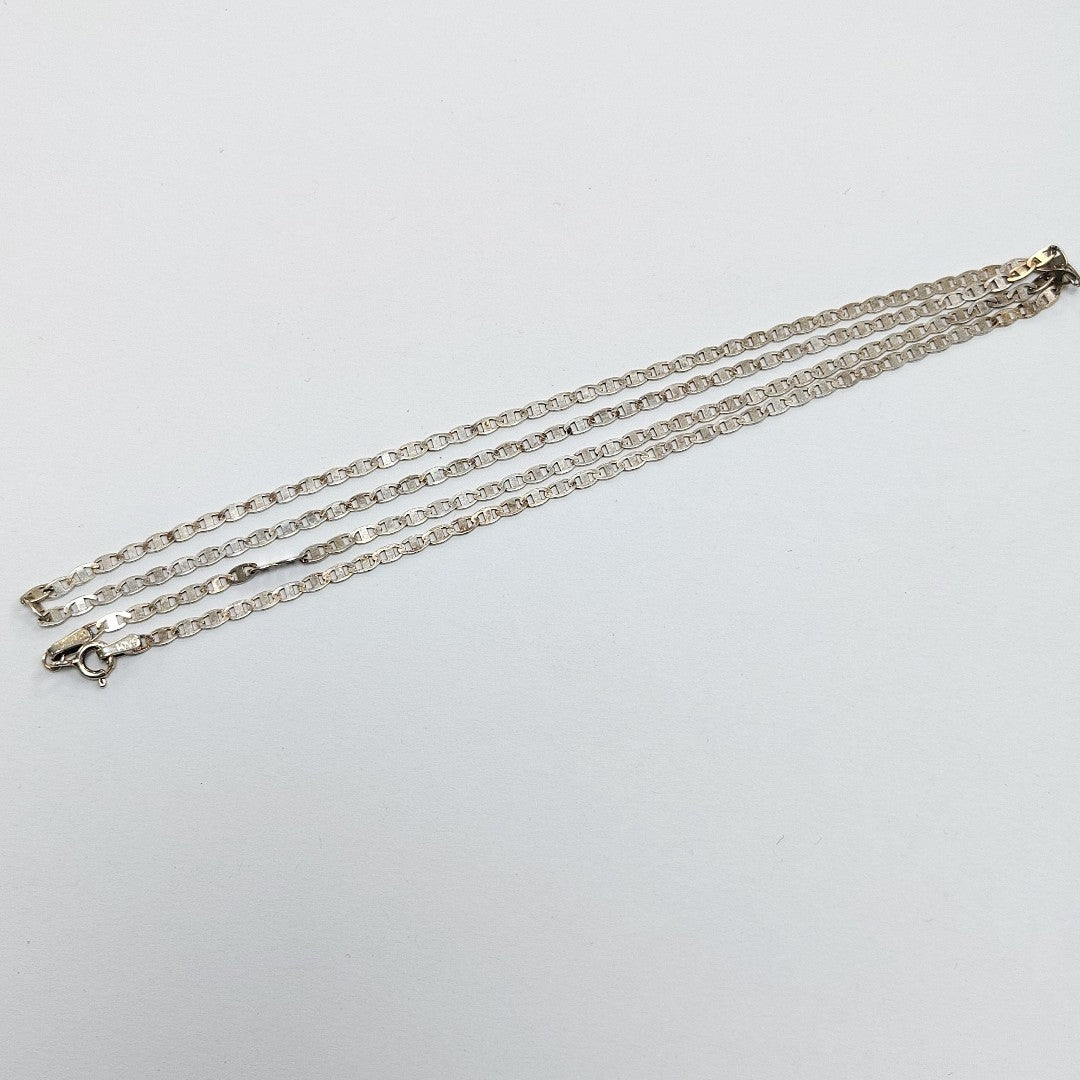 CADENA TEJIDO ESPEJO PLATA .925 60 CM 4.3 GR (NUEVO)