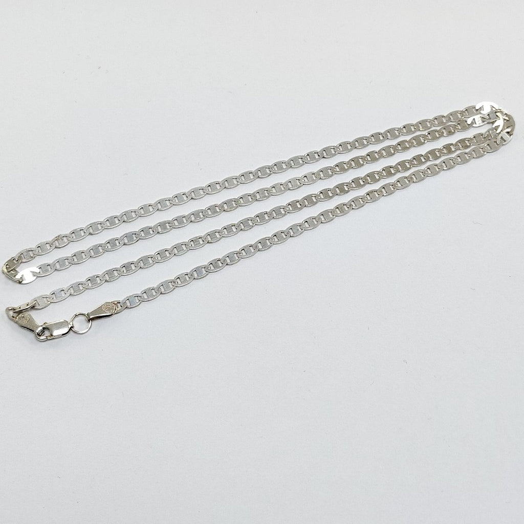 CADENA TEJIDO GUCHI PLATA .925 60 CM 9.2 GR (NUEVO)