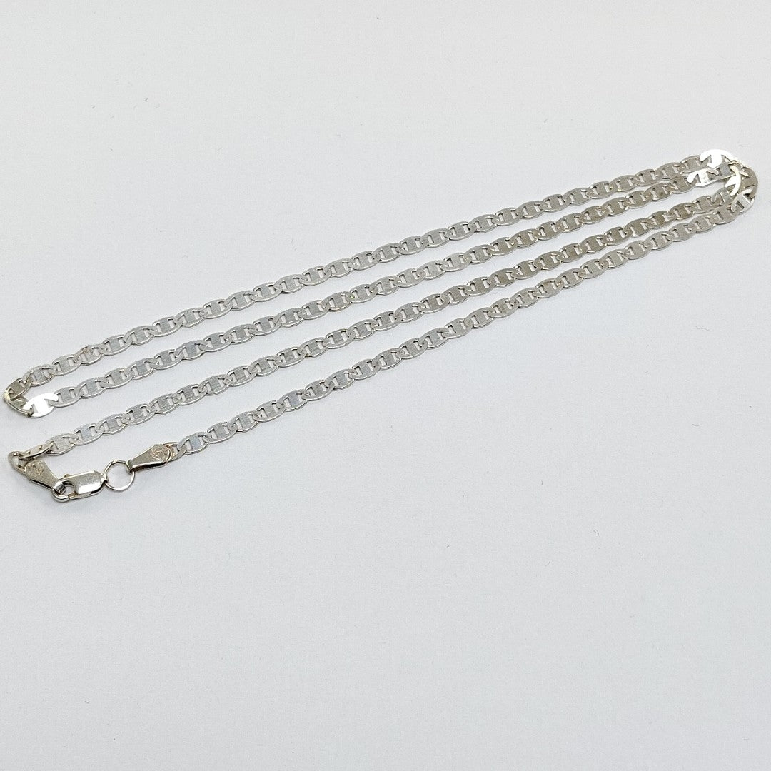 CADENA TEJIDO GUCHI PLATA .925 60 CM 9.2 GR (NUEVO)