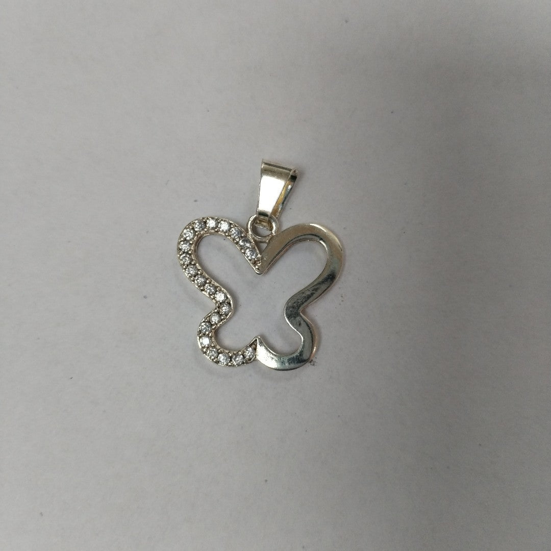 DIJE MARIPOSA C/CIRCONIAS PLATA .925 2.3 GR (NUEVO)