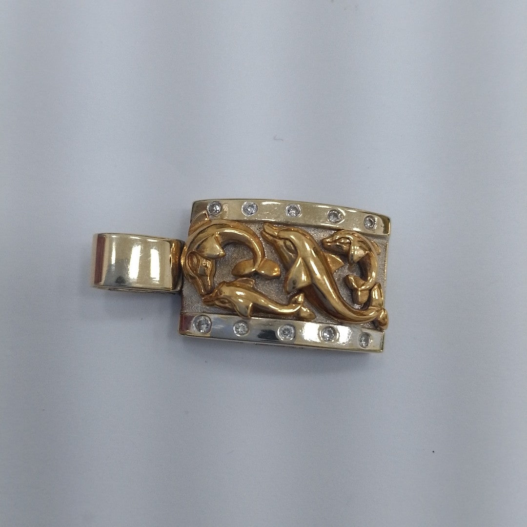 DIJE ORO COMBINADO 18 K 7 GRMS (SEMINUEVO)