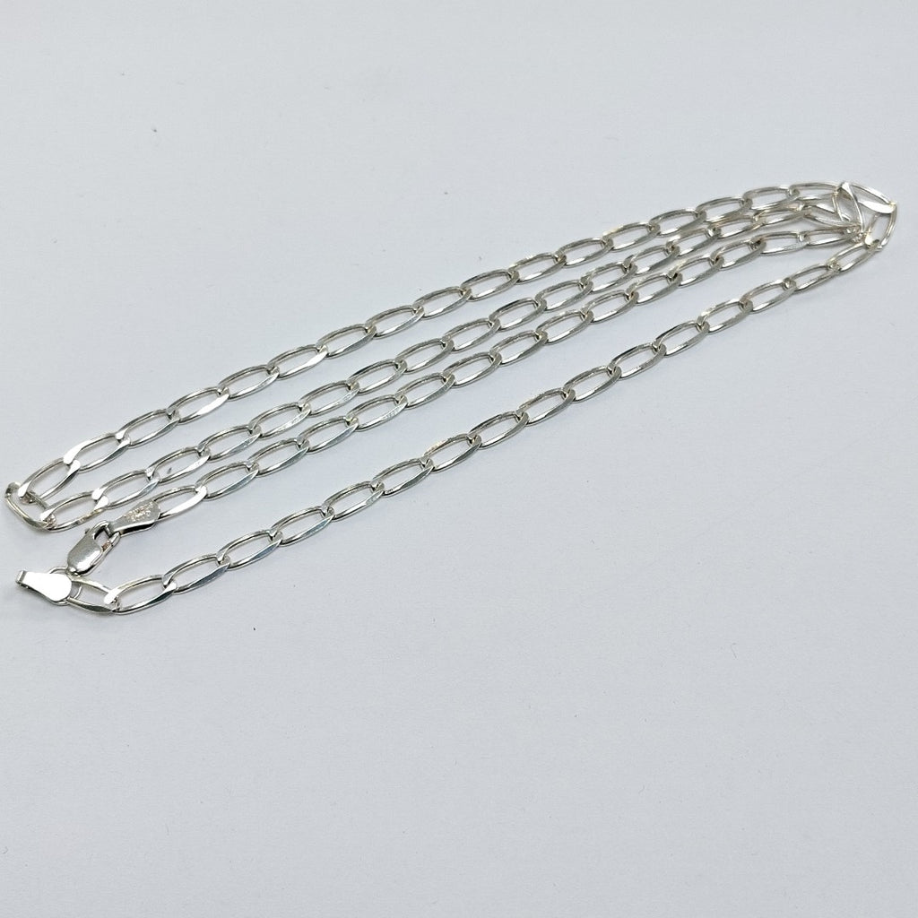 CADENA TEJIDO ESLABONES PLATA .925 60 CM 11 GR (NUEVO)