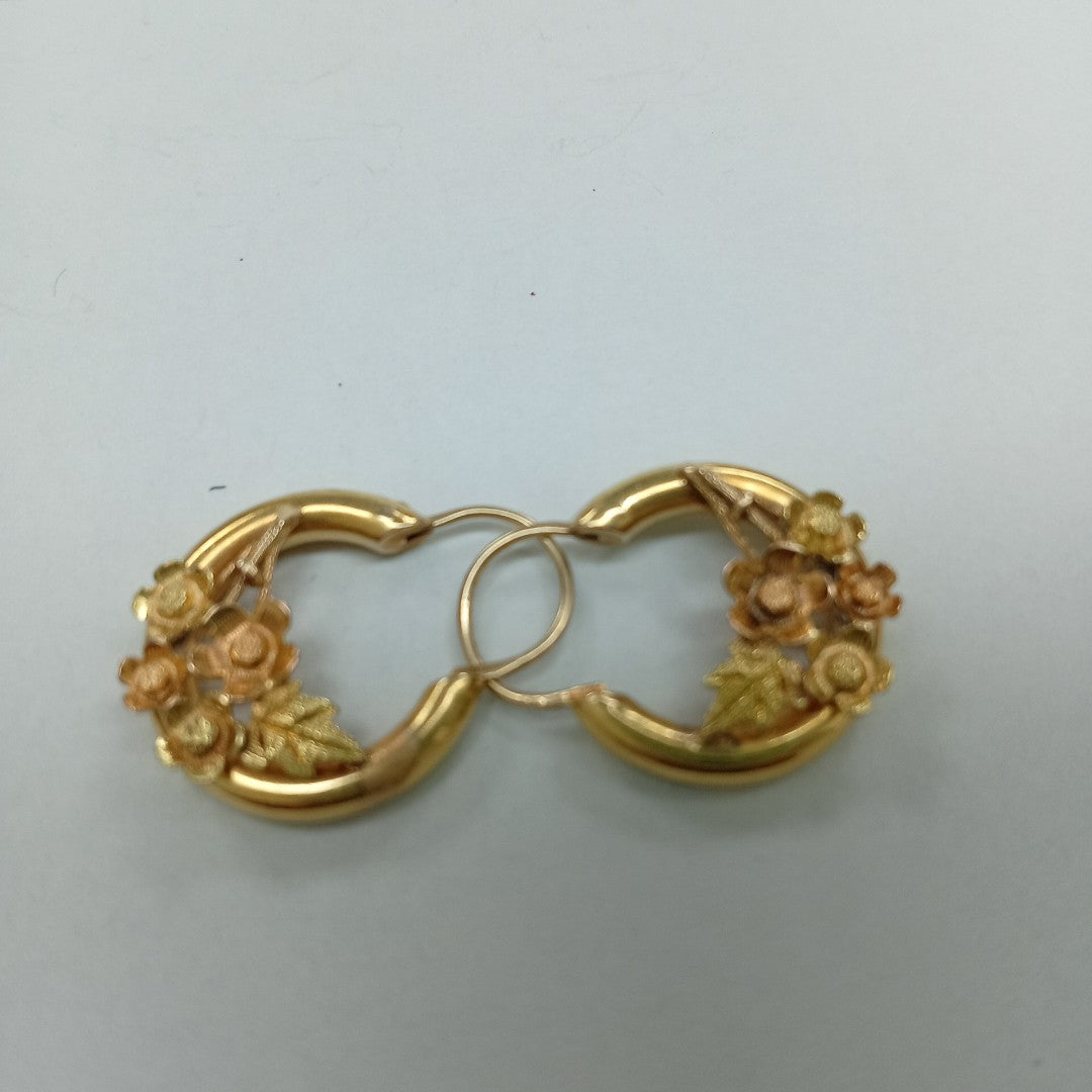 ARRACADAS PAR ORO 18 K 6.3 GRMS (SEMINUEVO)