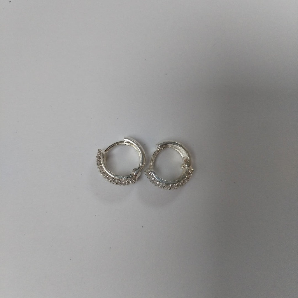HUGGIES C/CIRCONIAS PLATA .925 5.6 GR (NUEVO)