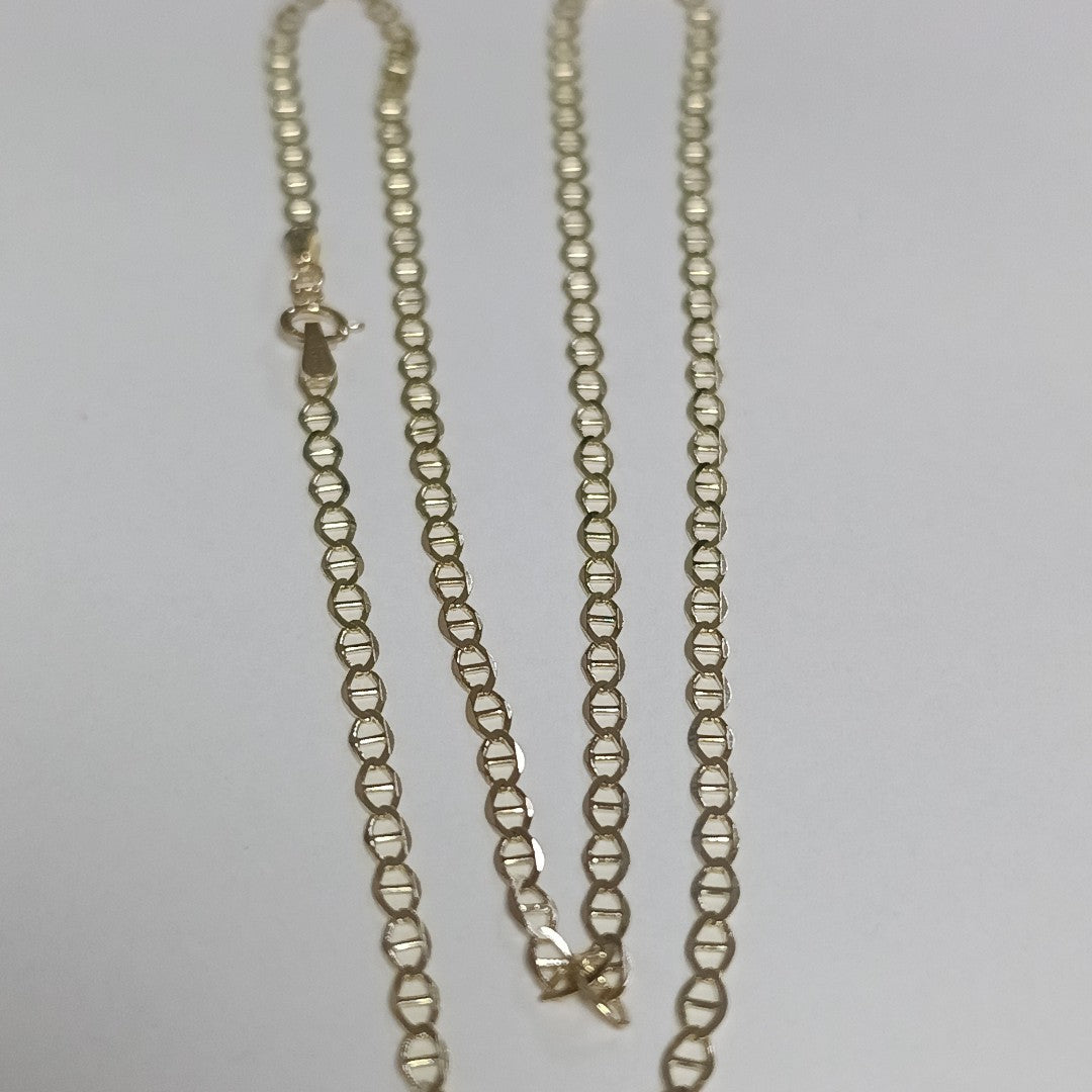 CADENAS TEJIDO GUCHI ORO 10K 55 CM 4 GR (NUEVO)