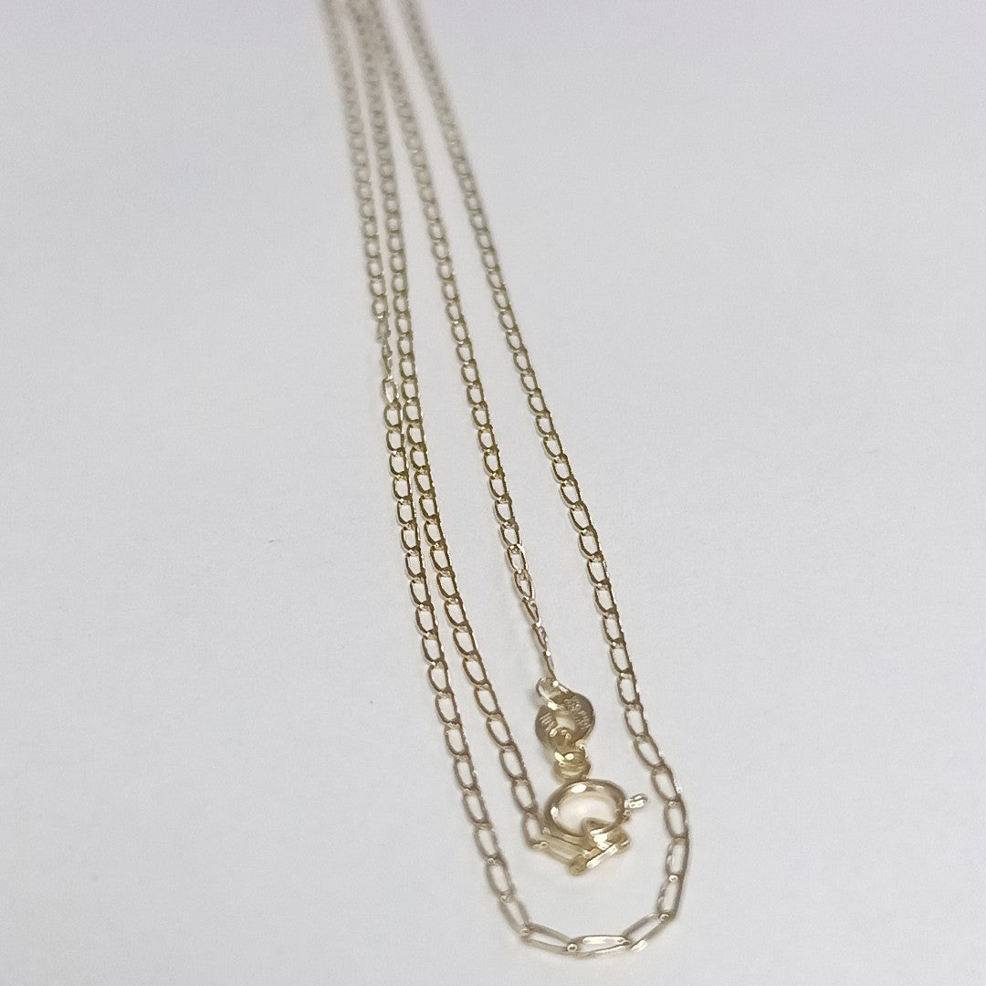 CADENAS TEJIDO ESLABONES ORO 10K 60 CM 2 GR (NUEVO)
