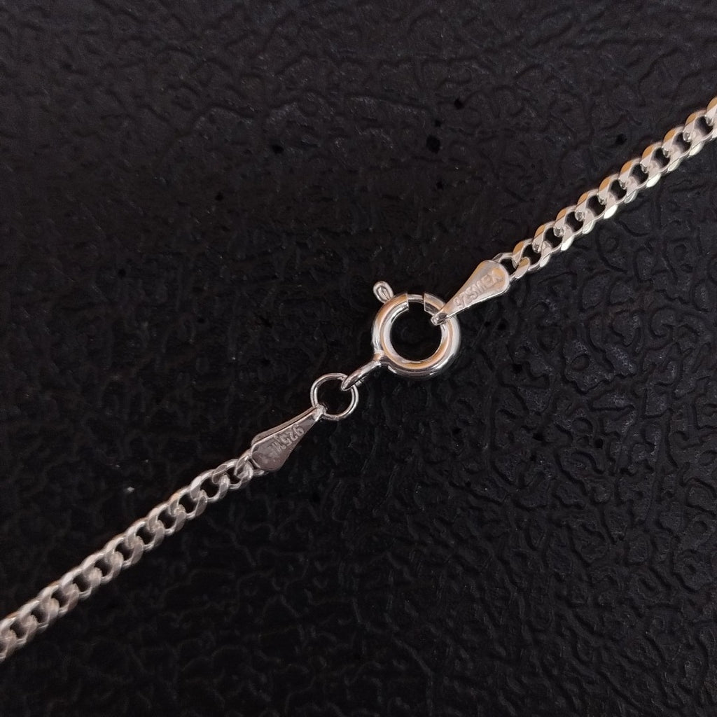 CADENA TEJIDO BARBADO PLATA .925 55 CM 5.3 GR (NUEVO)