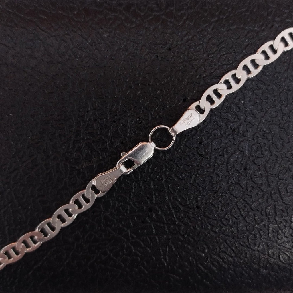 CADENA TEJIDO GUCHI PLATA .925 55 CM 12.8 GR (NUEVO)