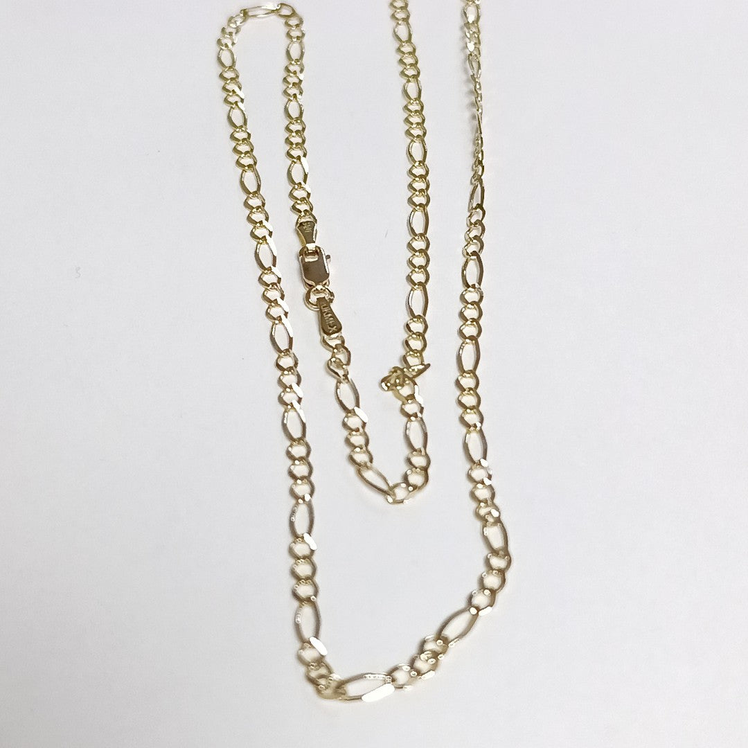 CADENAS TEJIDO 3X1 ORO 10K 50 CM 3.9 GR (NUEVO)