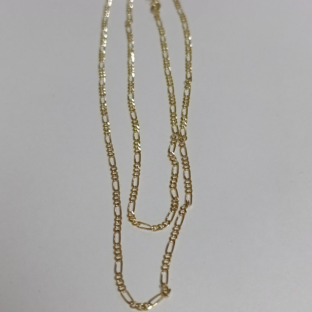 CADENAS TEJIDO 3X1 ORO 10K 55 CM 3.2 GR (NUEVO)