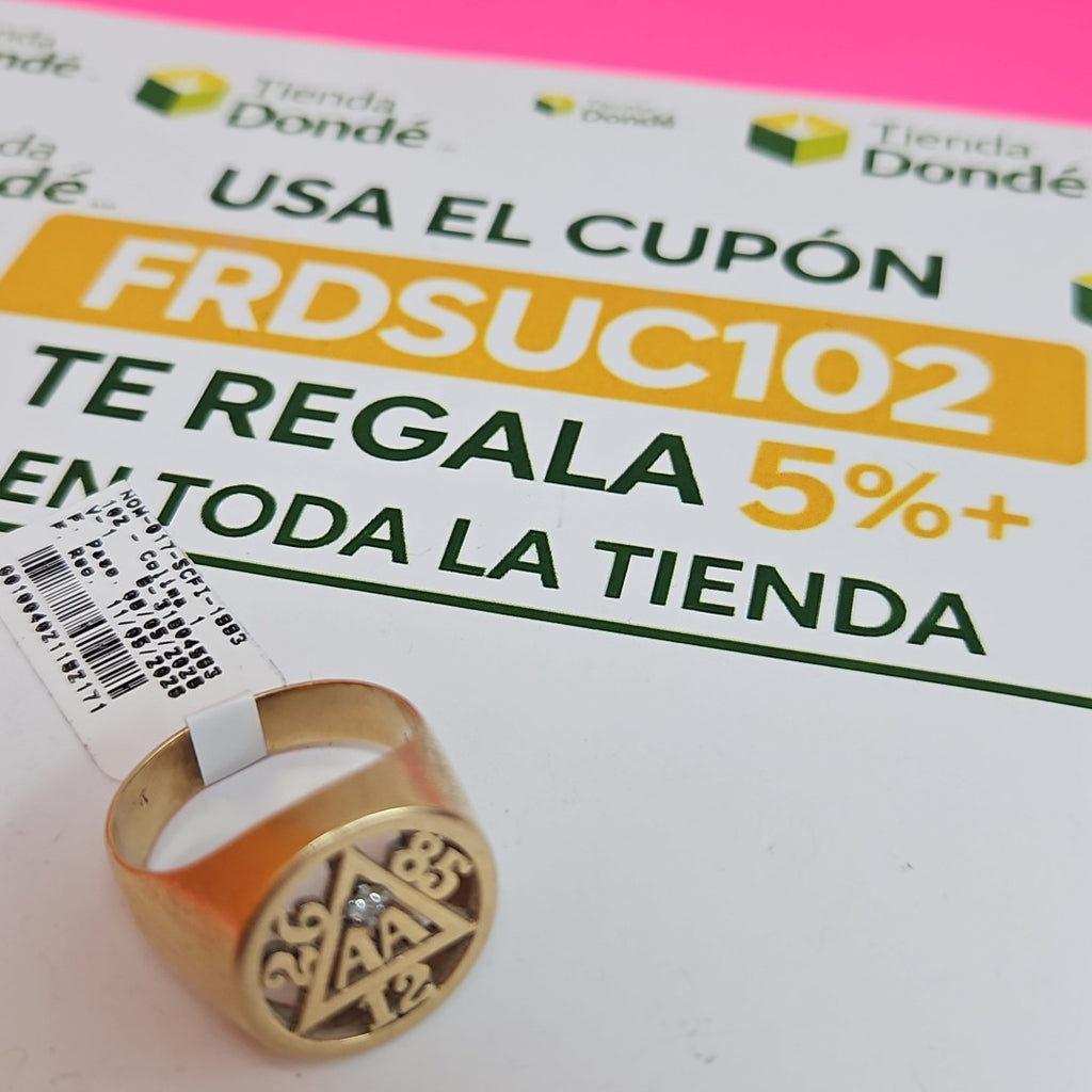 ANILLO ORO 14 K 11.6 GRMS (SEMINUEVO)