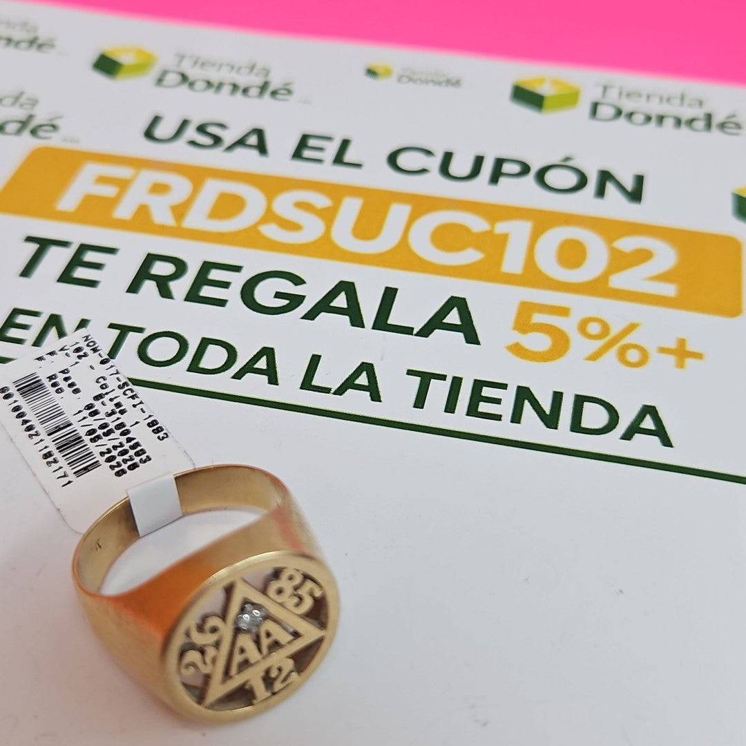 ANILLO ORO 14 K 11.6 GRMS (SEMINUEVO)