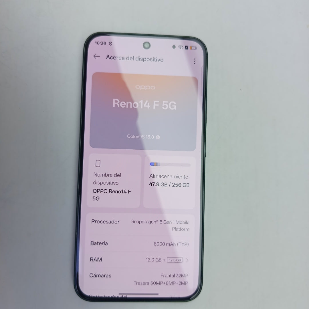 CELULAR OPPO RENO 14 F CPH2743 (2025) 256 GB 12 GB RAM (SEMINUEVO)