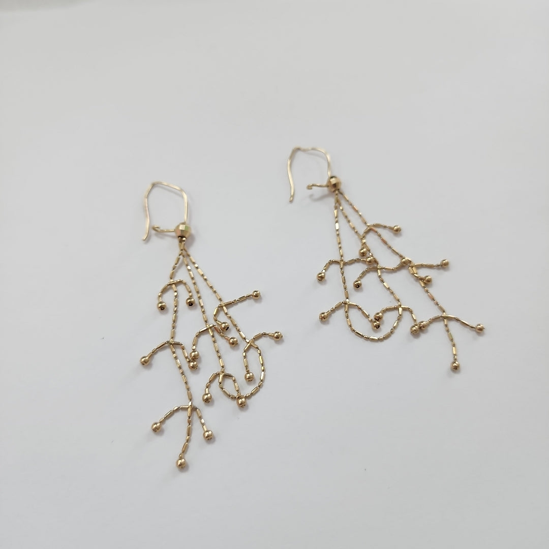 ARETES PAR ORO 14 K 2,80 GRMS (SEMINUEVO)
