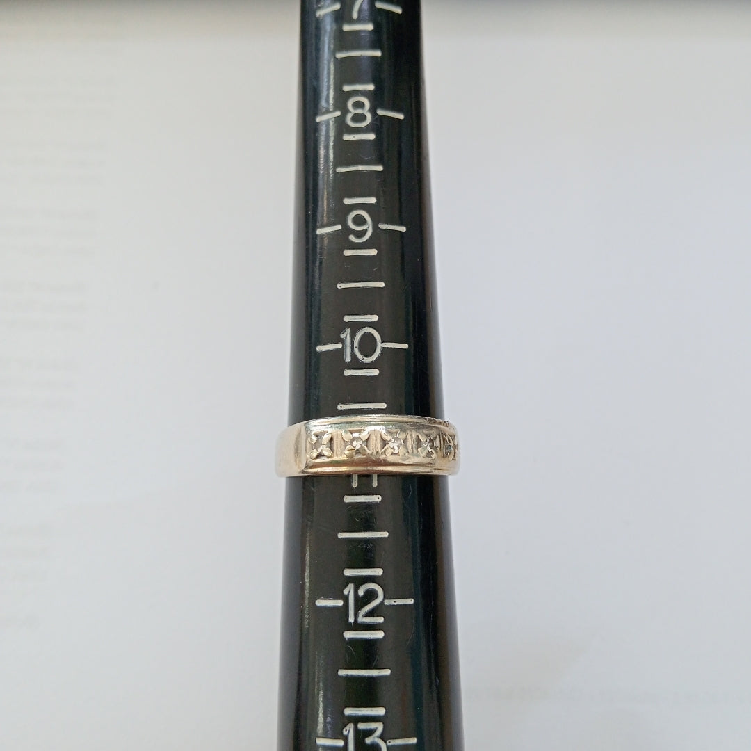 ANILLO ORO BLANCO 14 K 5,60 GRMS (SEMINUEVO)