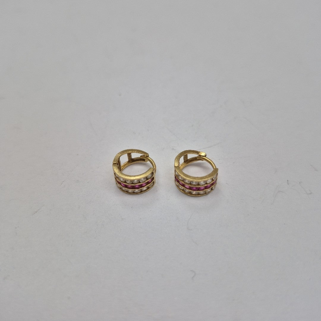 ARRACADAS PAR ORO 14 K 2,00 GRMS (SEMINUEVO)